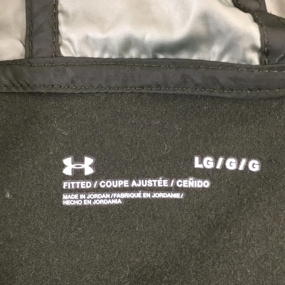 Under Armour Anorak Jacket Mens Large Artillery Green Wind Hooded‎ - Picture 8 of 16